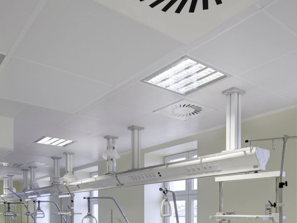 CONTROSOFFITTO ROCKFON MEDICARE STANDARD. Bancale 144 mq. Pannello cm 60x60